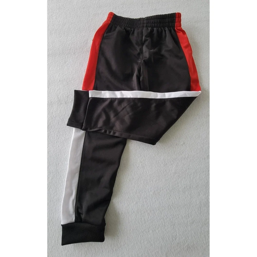 RBX Boy's Sweatpants Active Tricot Jogger Pants Sz M (5/6) Color Black-Red-white